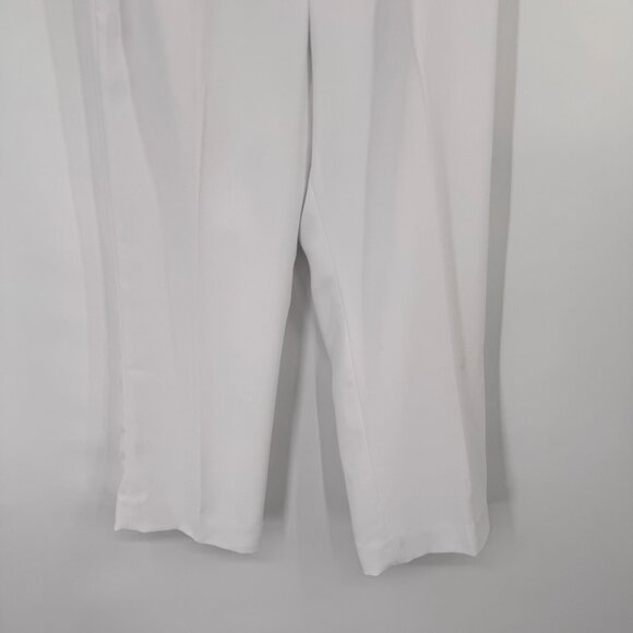 Pendleton Womens White Polyester Dress Pants lined  Size 10 short ankle - Picture 7 of 11